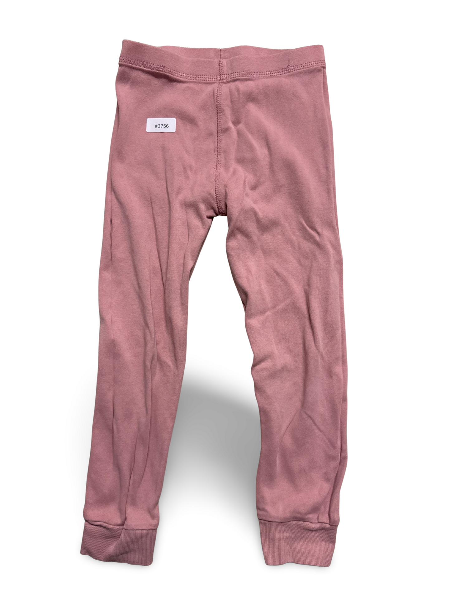 Rosa Leggings mit Bündchen - Gr. 116