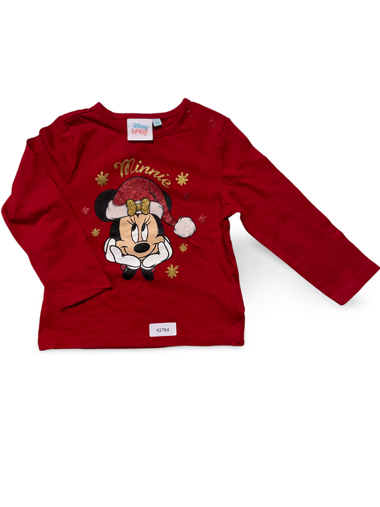 Rotes Minnie Langarmshirt - Gr. 86