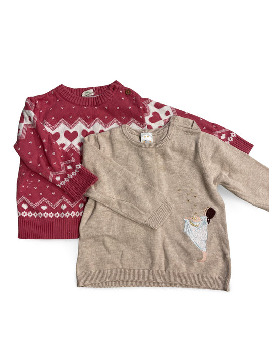 2er Bundle - Strickpullover - Gr. 80