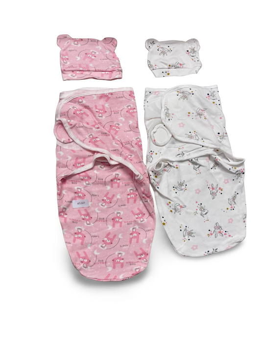 2er Bundle Pucksack mit Mütze - Gr. 56