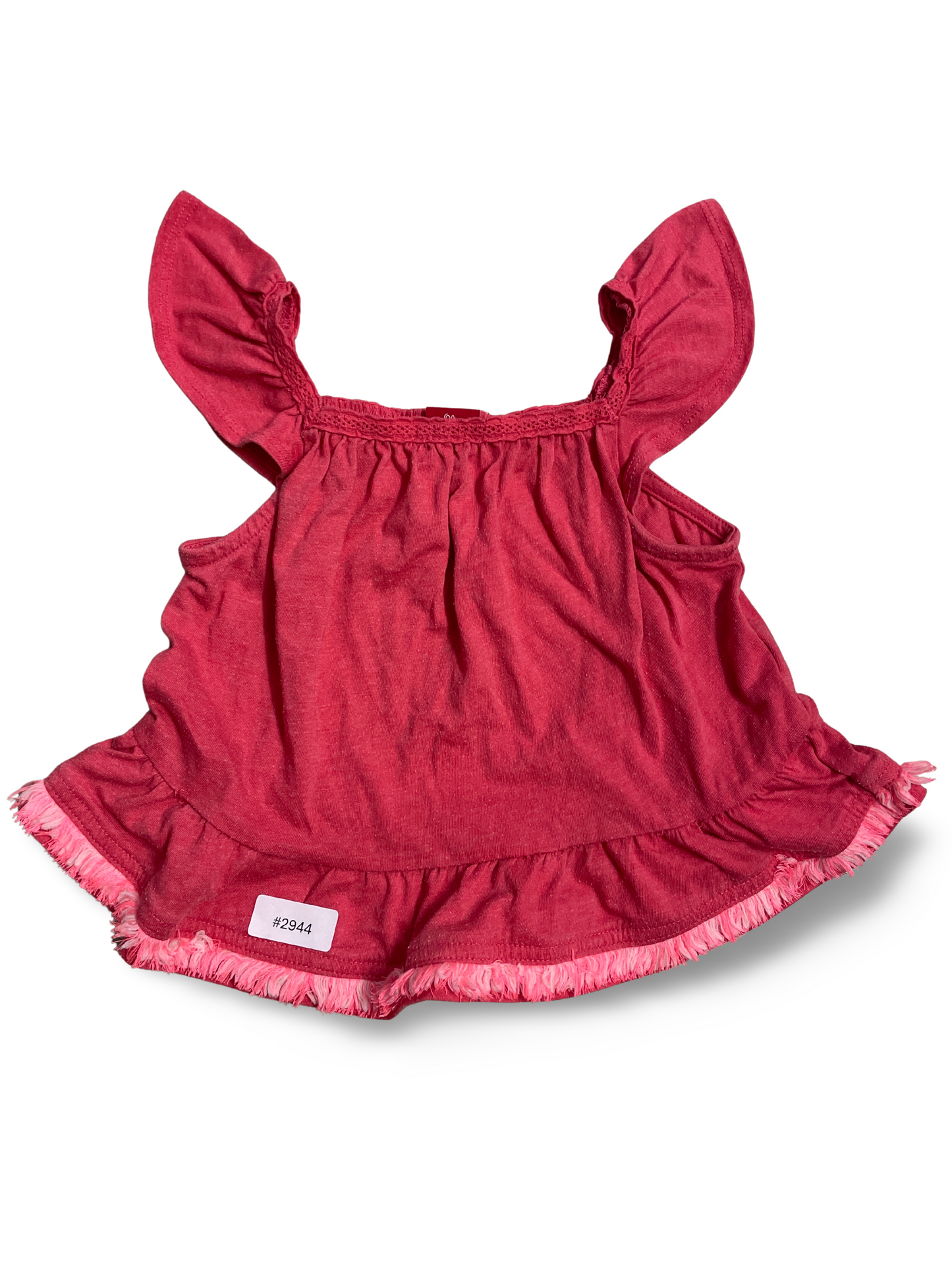 Rosa Rüschen-Tunika - Gr. 92