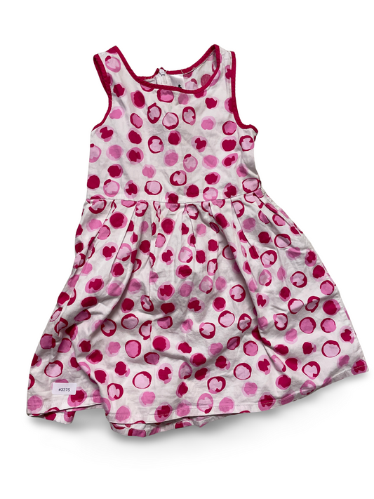 Mädchen Kleid pink-rosa Tupfen - Gr. 122