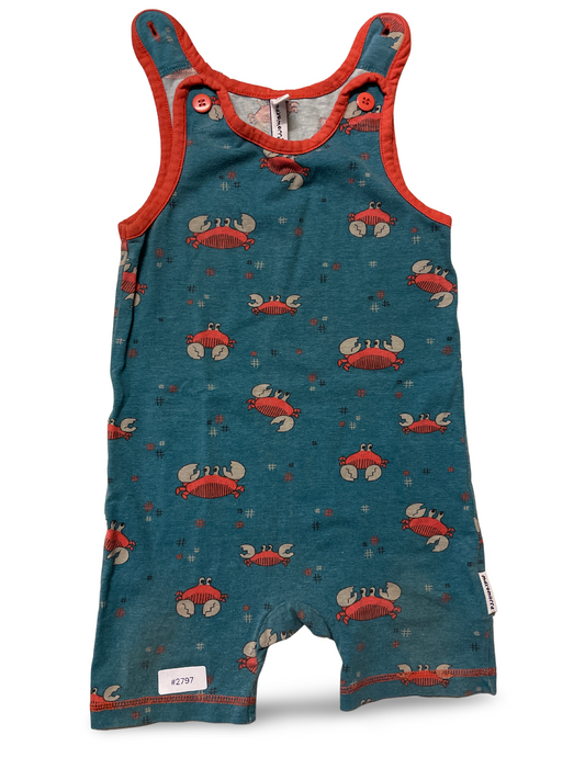 Strampler mit Krabbenmuster - Gr. 74