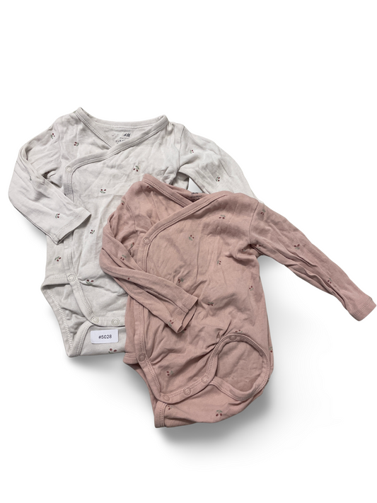 2er Bundle Wickelbody Langarm - Gr. 68