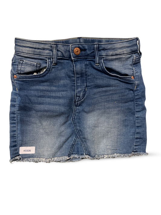 Denim skirt with fringes - size. 128