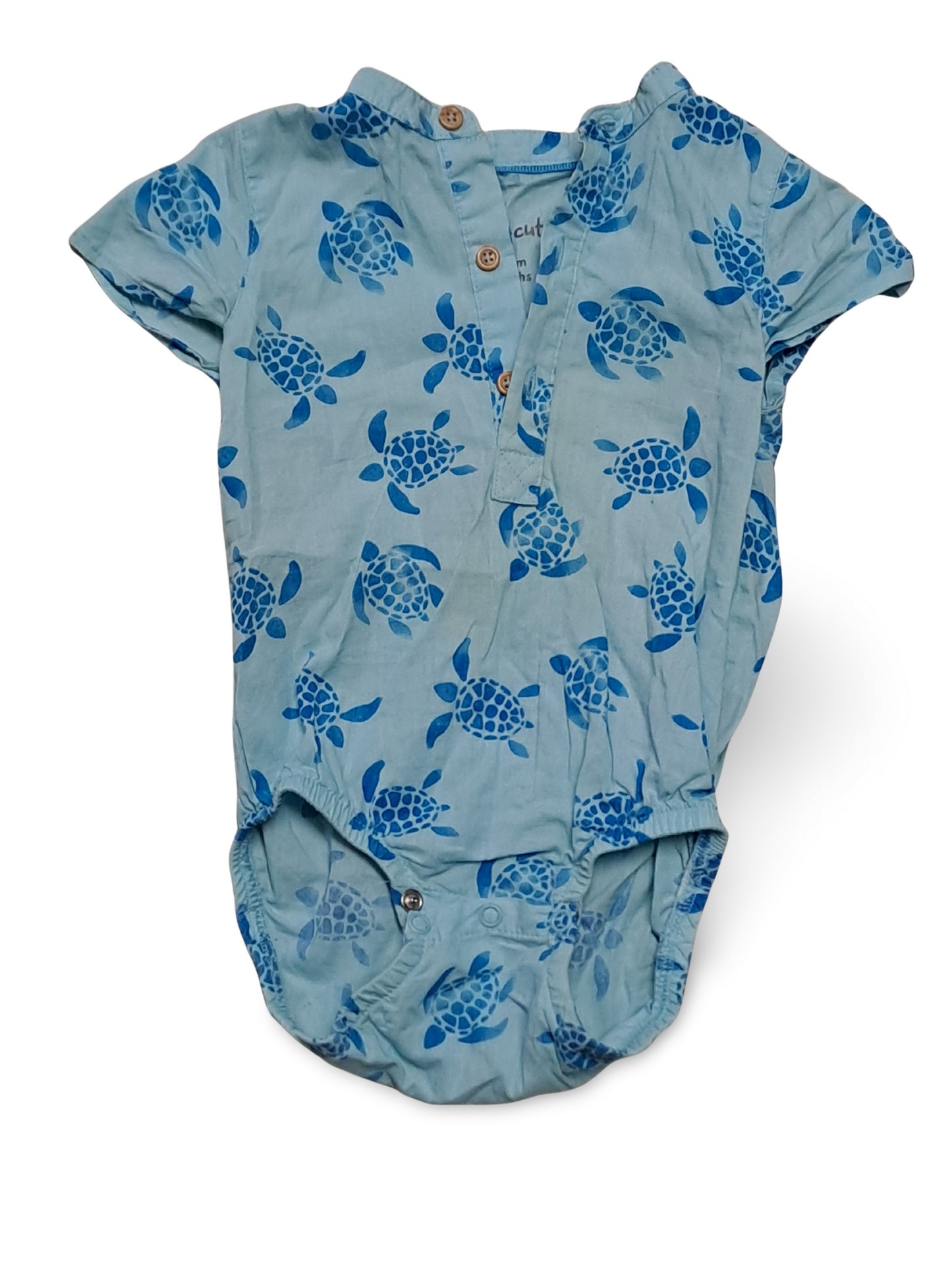 Short turtle bodysuit - size 74