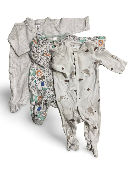 3er Bundle - Strampler lang - Gr. 56