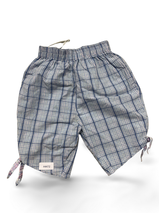 Karierte Sommerhose mit Kordel - Gr. 68