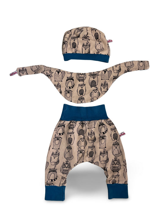 3er Set - Hose/Mütze/ Halstuch - Gr. 56