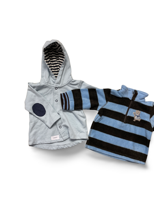 2er Bundle Kapuzenjacken - Gr. 68