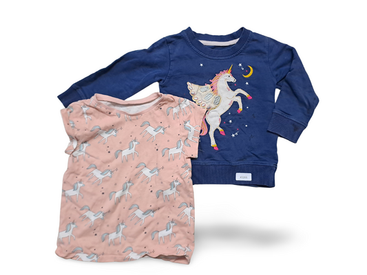 Tops with unicorn motif - size 98