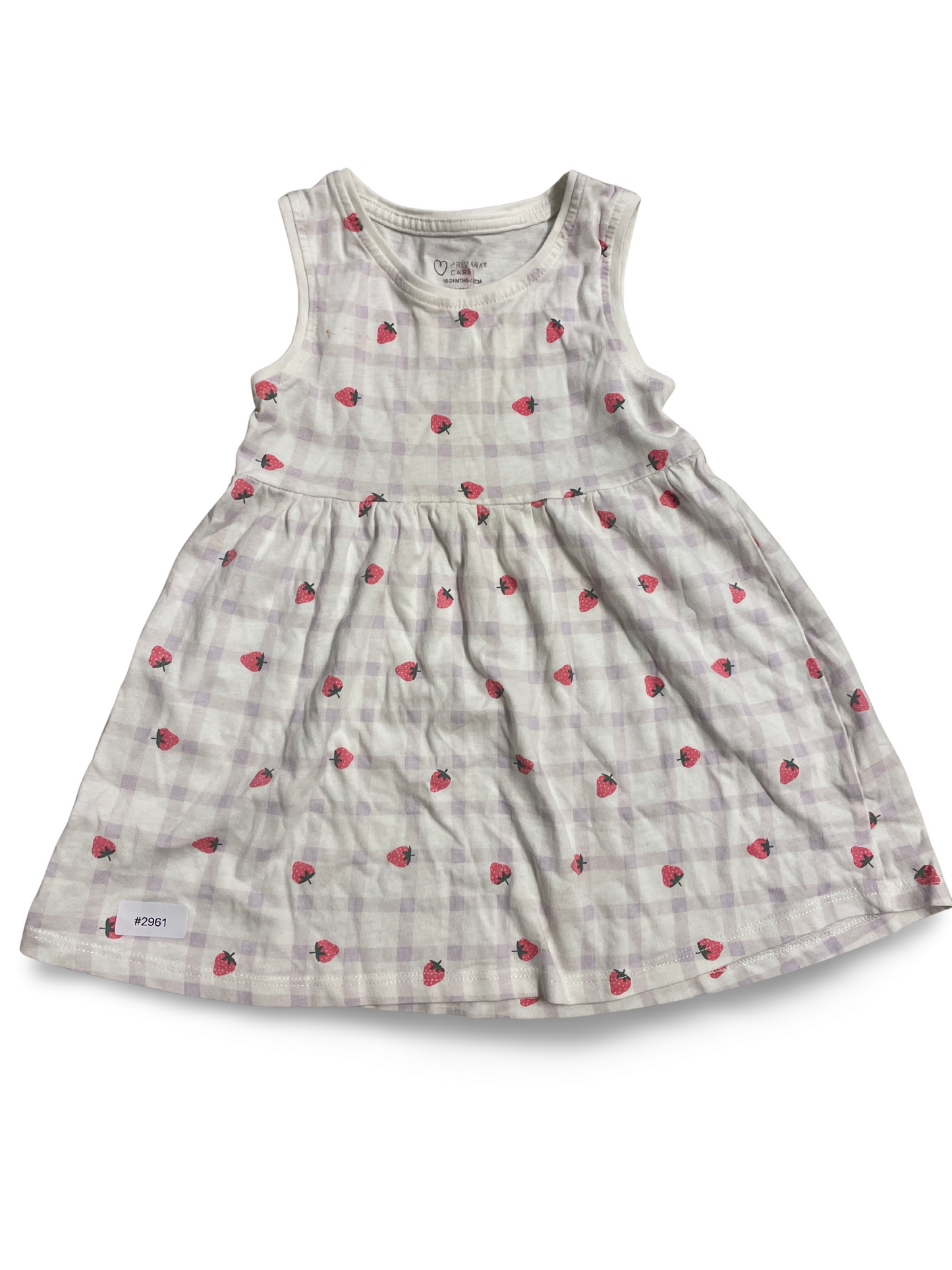 Trägerkleid mit Erdbeeren - Gr. 92