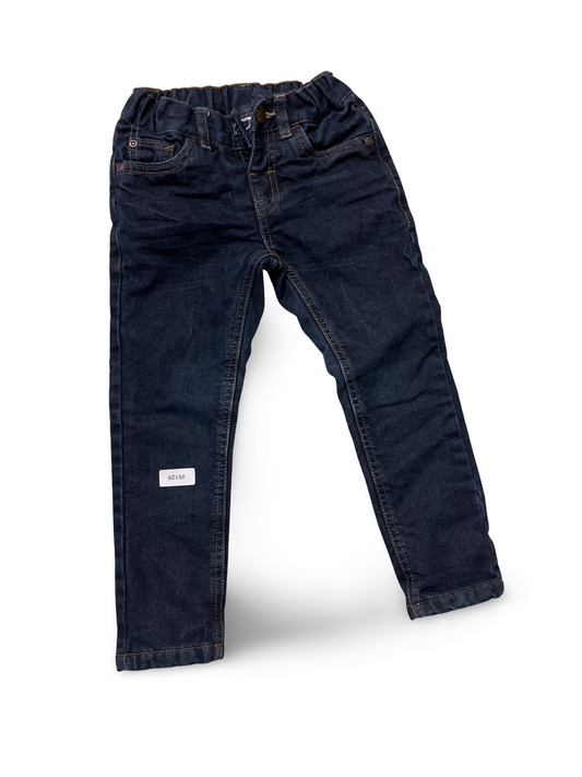 Dunkle Jeanshose mit Gummibund - Gr. 104