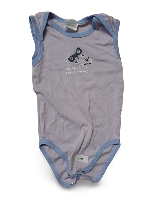 Lila Body mit Schmetterling - Gr. 98