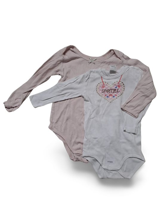 2er Bundle Langarm-Bodies - Gr. 92