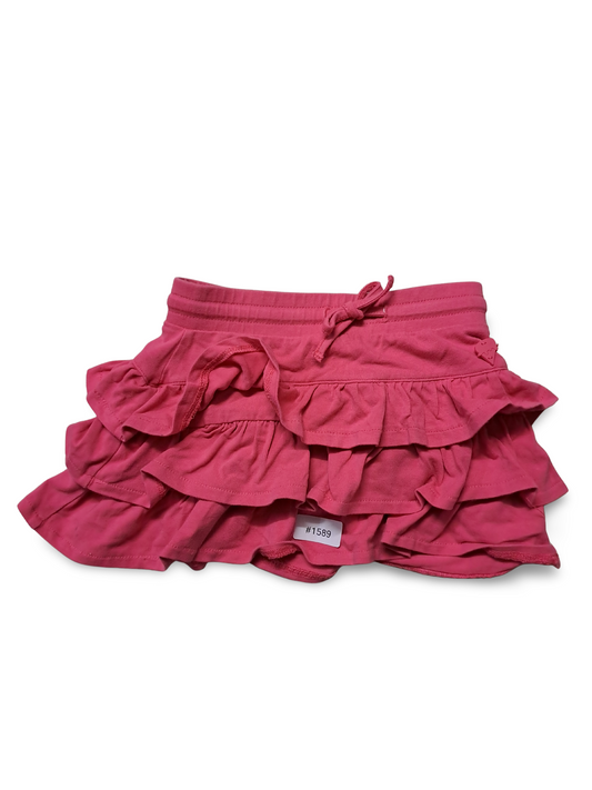 Pink Rüschenrock mit Bindeband - Gr. 98