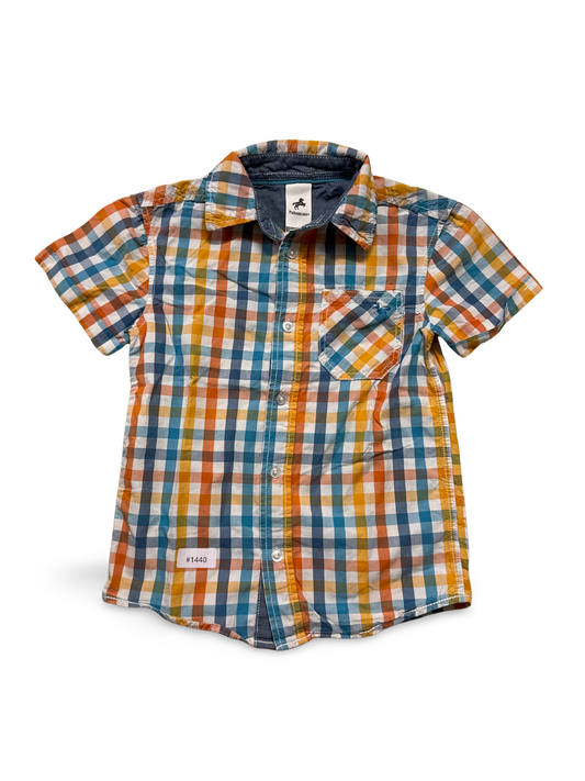 Kariertes Kurzarmhemd - Gr. 110