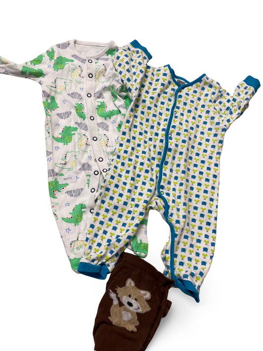 2er Bundle Strampler Dinos und Herzchen - Gr. 62