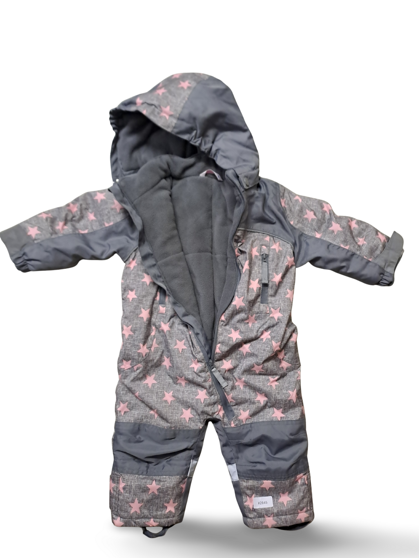 Gefütterter Winterstrampler mit Kapuze - Gr. 80