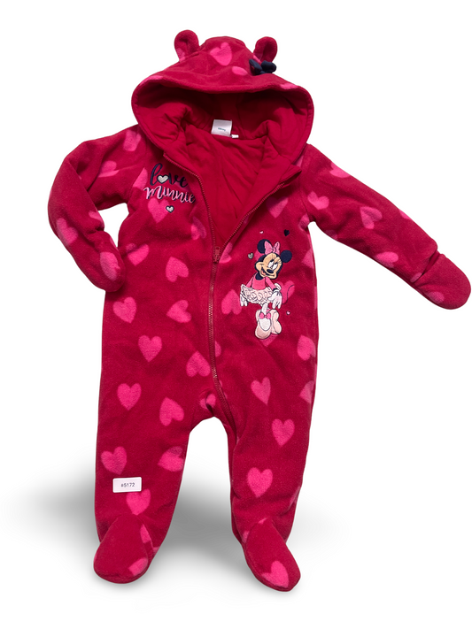 Strampler mit Minnie Mouse und Herzmuster - Gr. 74