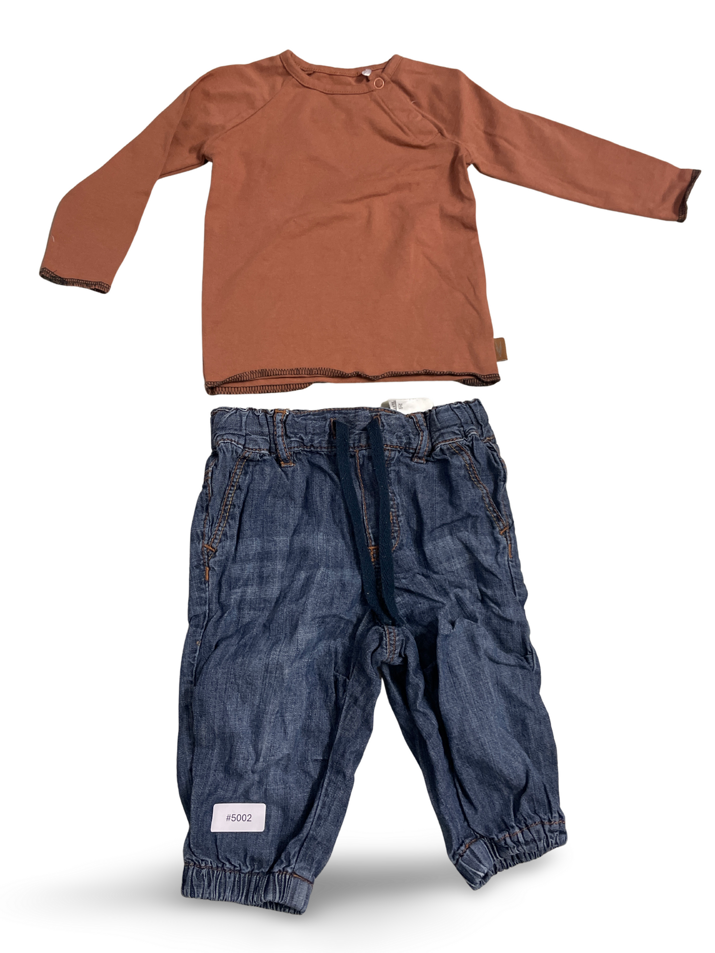 Langarmshirt und Jeansoptik Jogginghose - Gr. 68