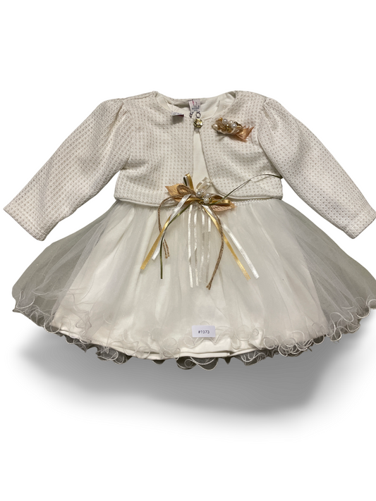 Festkleid mit Bolerojacke - Gr. 86