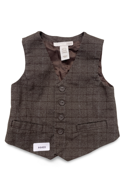 Grau karierte Weste - Gr. 68