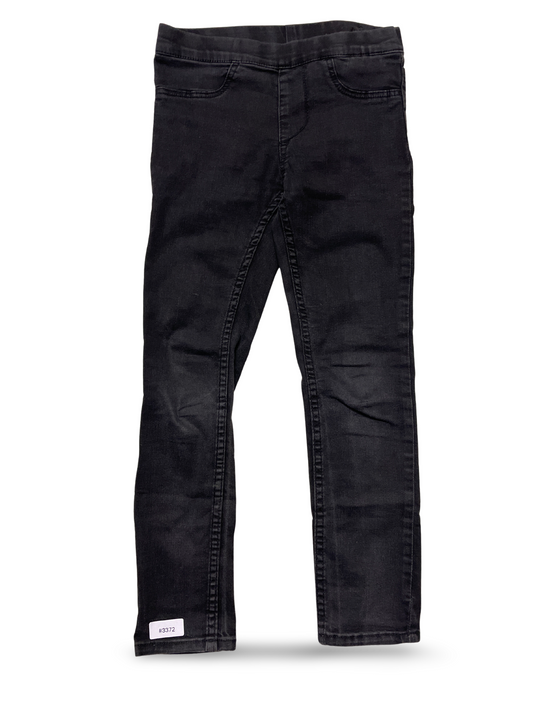 Black denim leggings - size 122