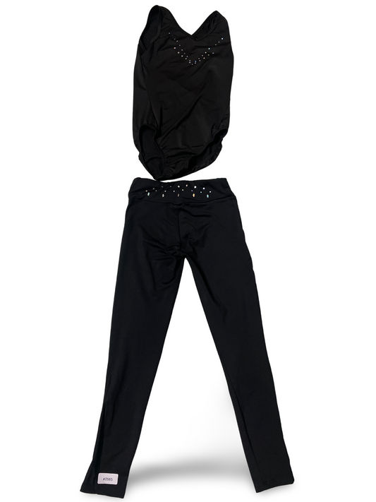 Gymnastikbody mit Leggings - Gr. 122