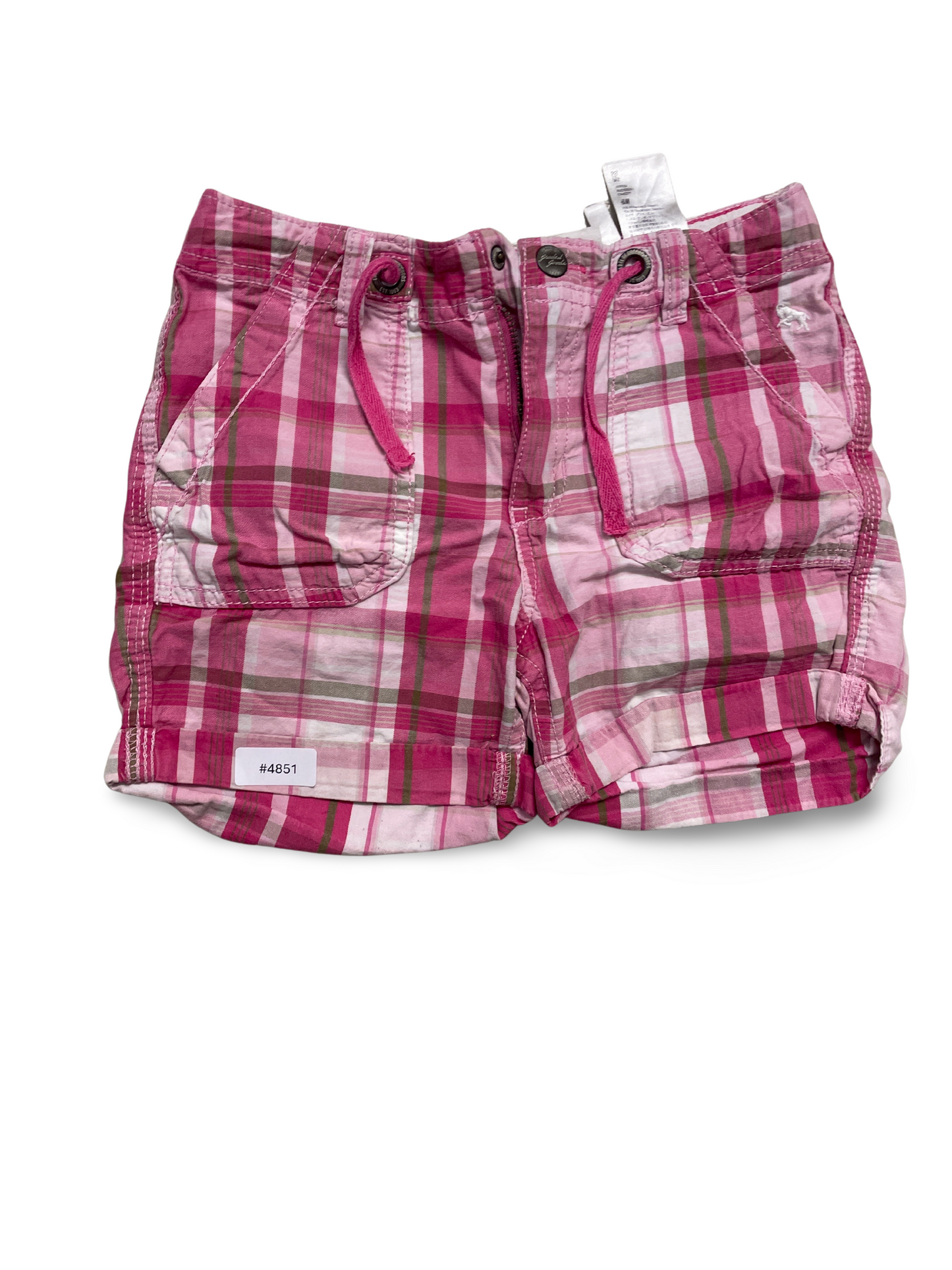 Karierte Shorts mit Kordelzug - Gr. 110