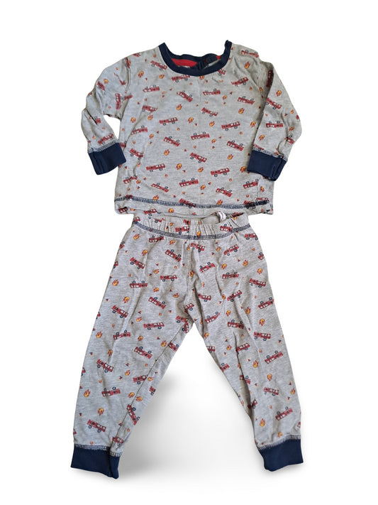 Pyjama Feuerwehrauto - Gr. 74/80