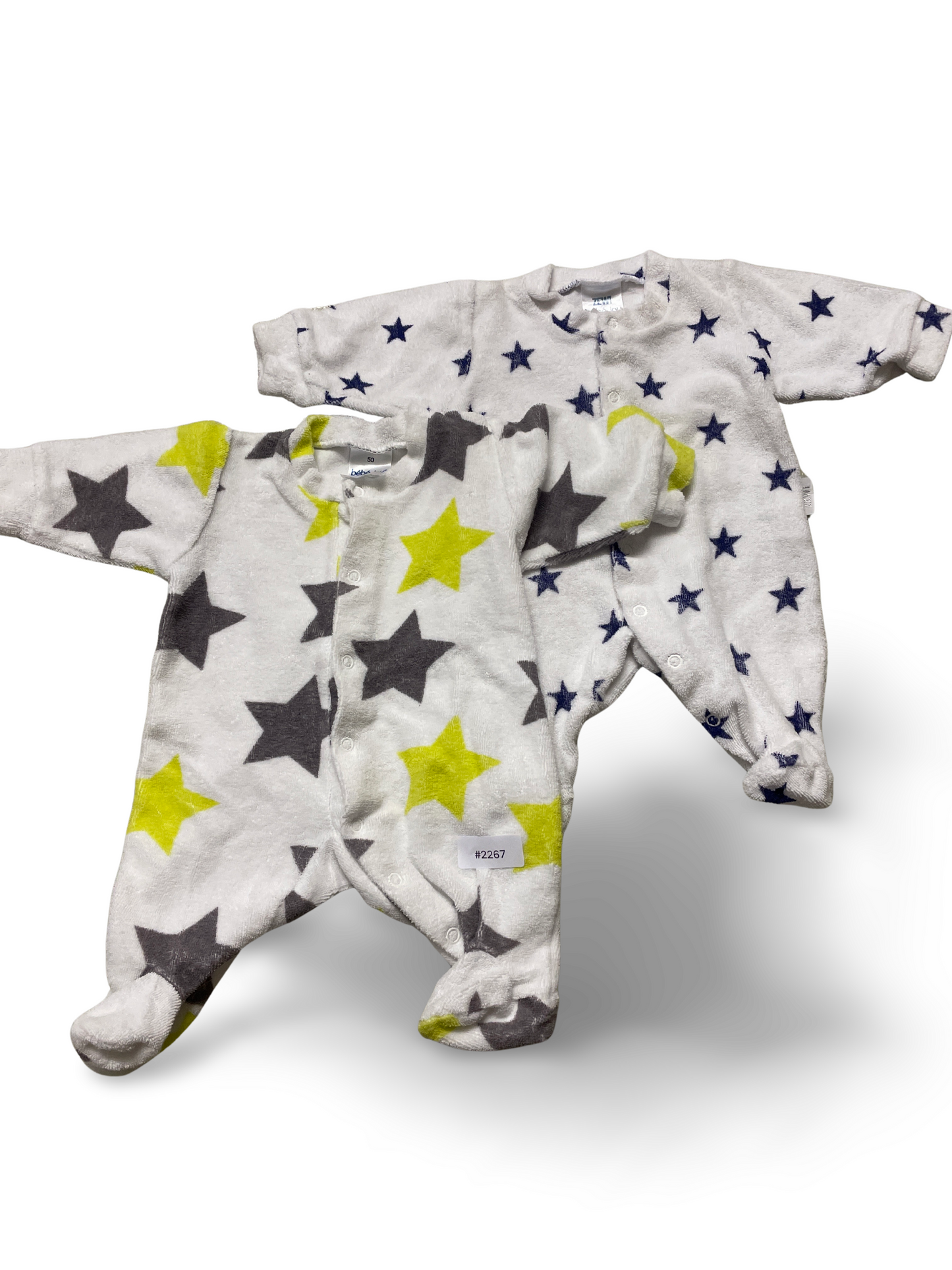 2er Bundle Strampler mit Sternen - Gr. 50