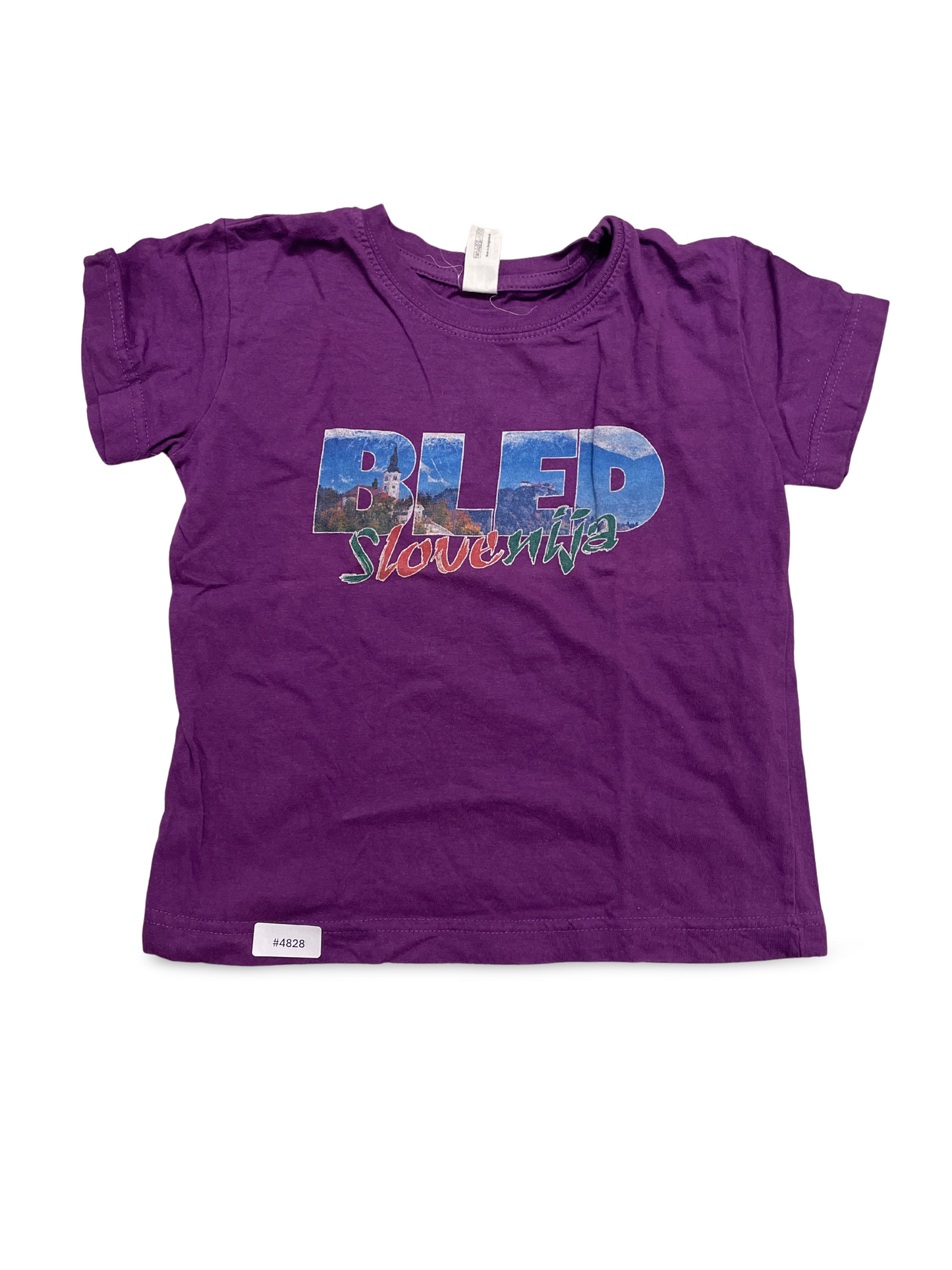 T-Shirt lila mit Bled Print - Gr. 122