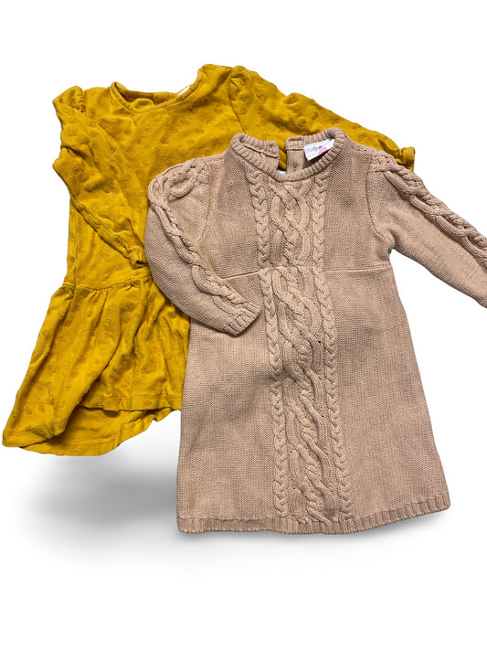 2er Bundle - Herbstkleid - Gr. 92