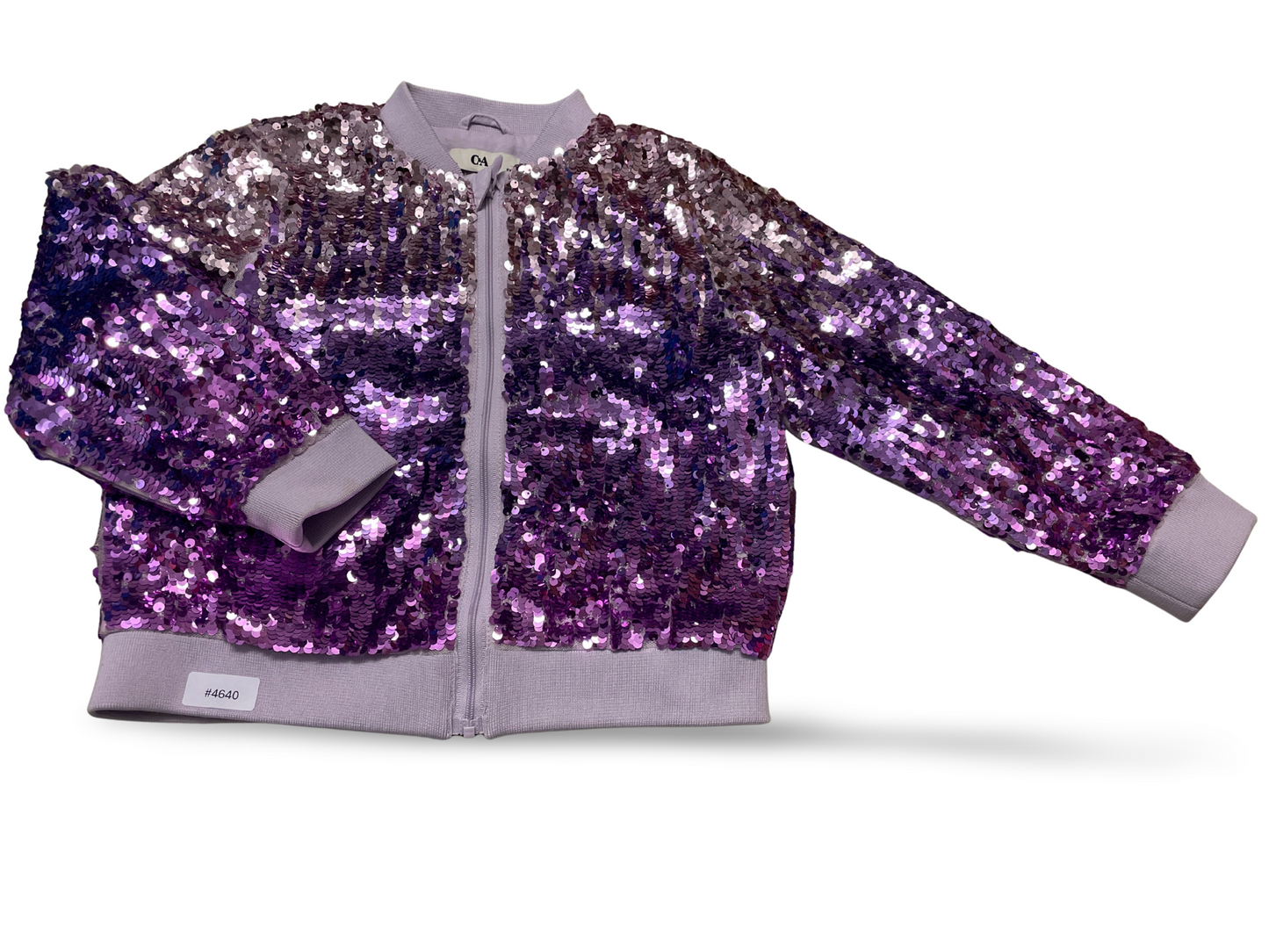 Lila Paillettenjacke - Gr. 116