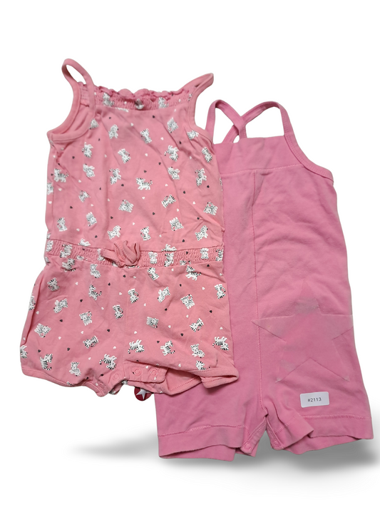 2er Bundle Strampler Rosa - Gr. 86