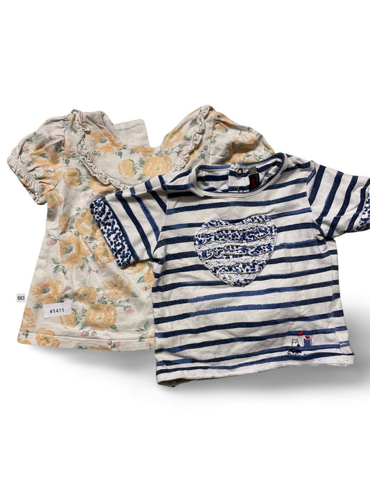 2er Bundle T-Shirts - Gr. 80