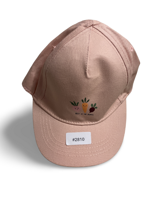 Rosa Baseballcap mit Gemüsemotiv - Gr. 74