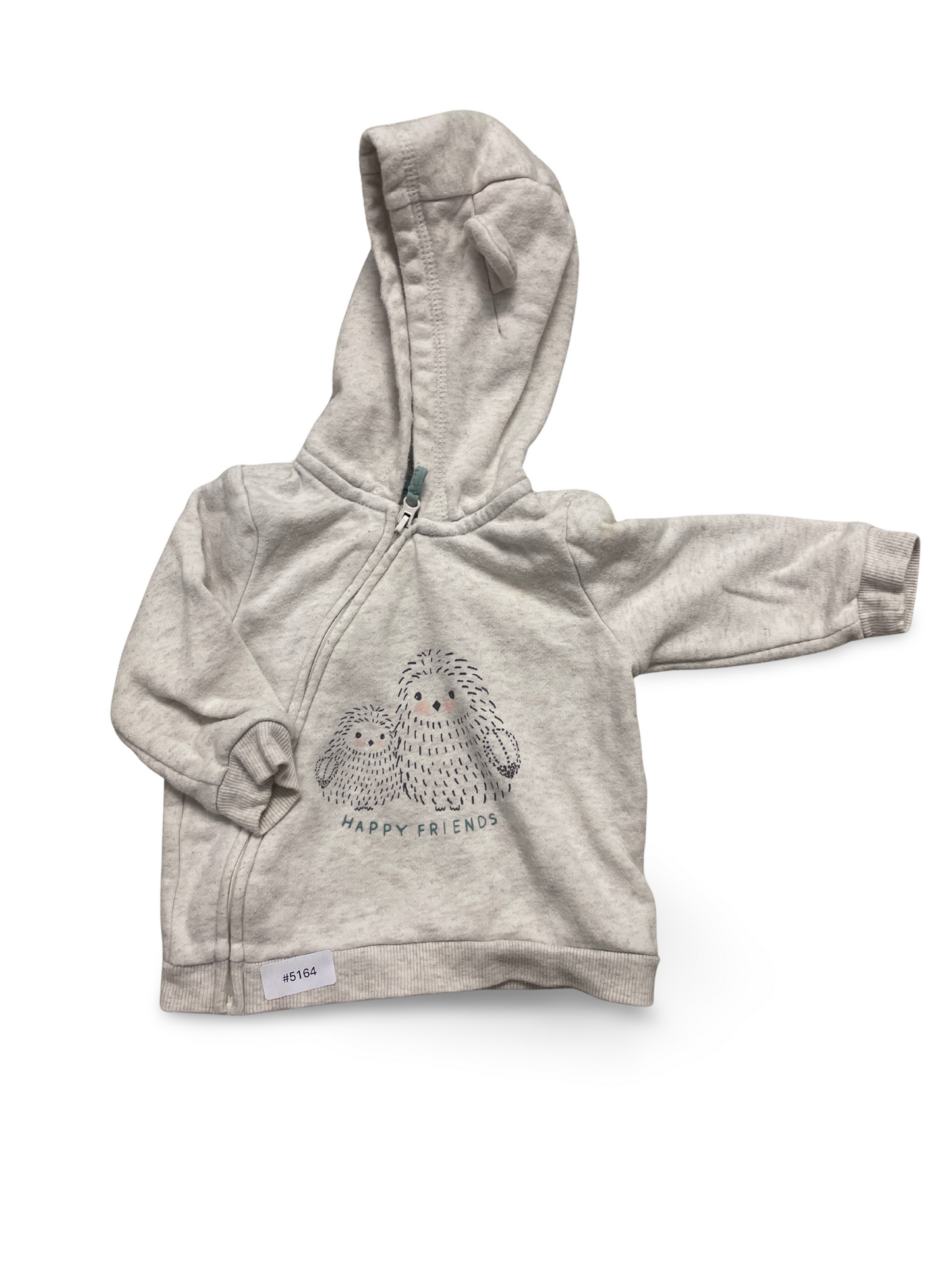 Kapuzenjacke mit Igelmotiv - Gr. 68