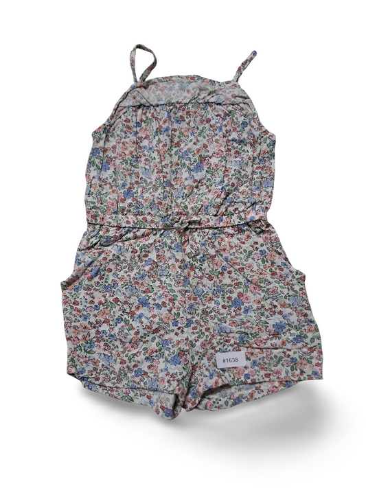 Strampler mit Blumenmuster - Gr. 92