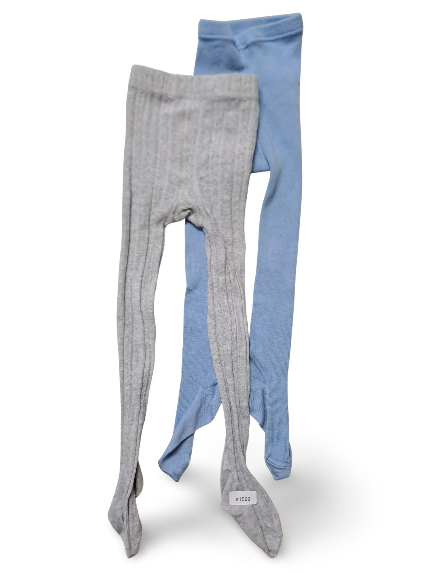 2er Bundle Strumpfhosen Blau und Grau - Gr. 98