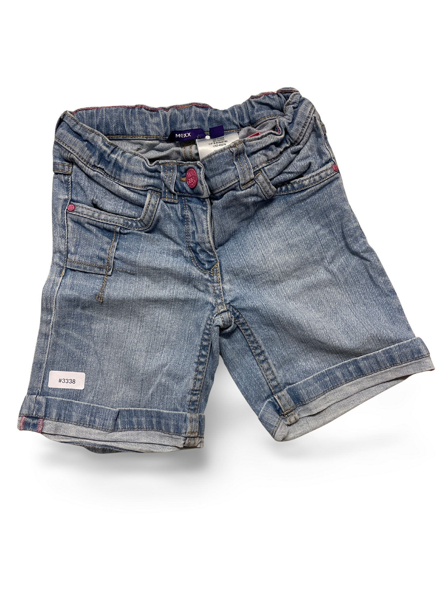Jeansshorts mit Umschlag - Gr. 128