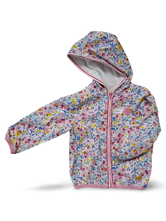 Jacke mit Blumenmuster - Gr. 92