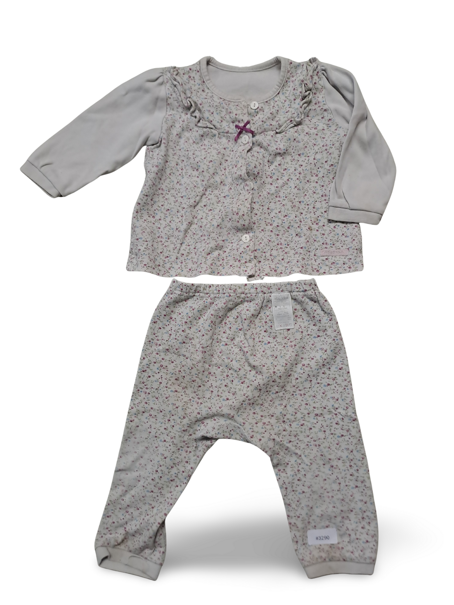 Long-sleeved shirt with leggings - size 80