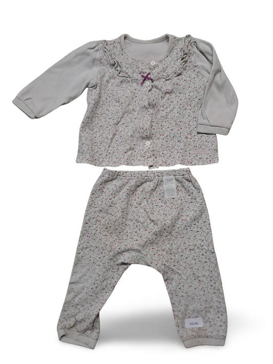 Long-sleeved shirt with leggings - size 80