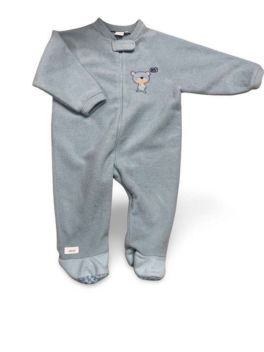 Strampler Fleece mit Fusschen und Bärchen - Gr. 92