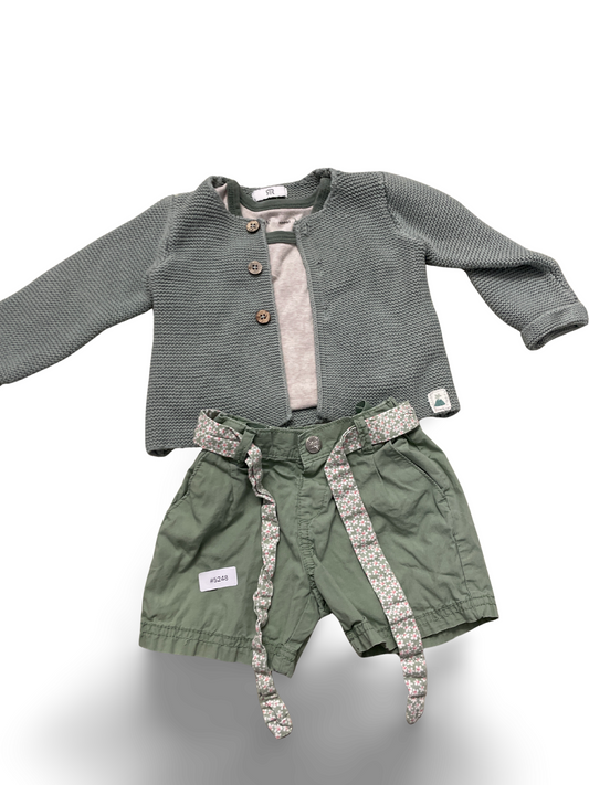 Strickjacke mit Holzknöpfen - Gr. 92