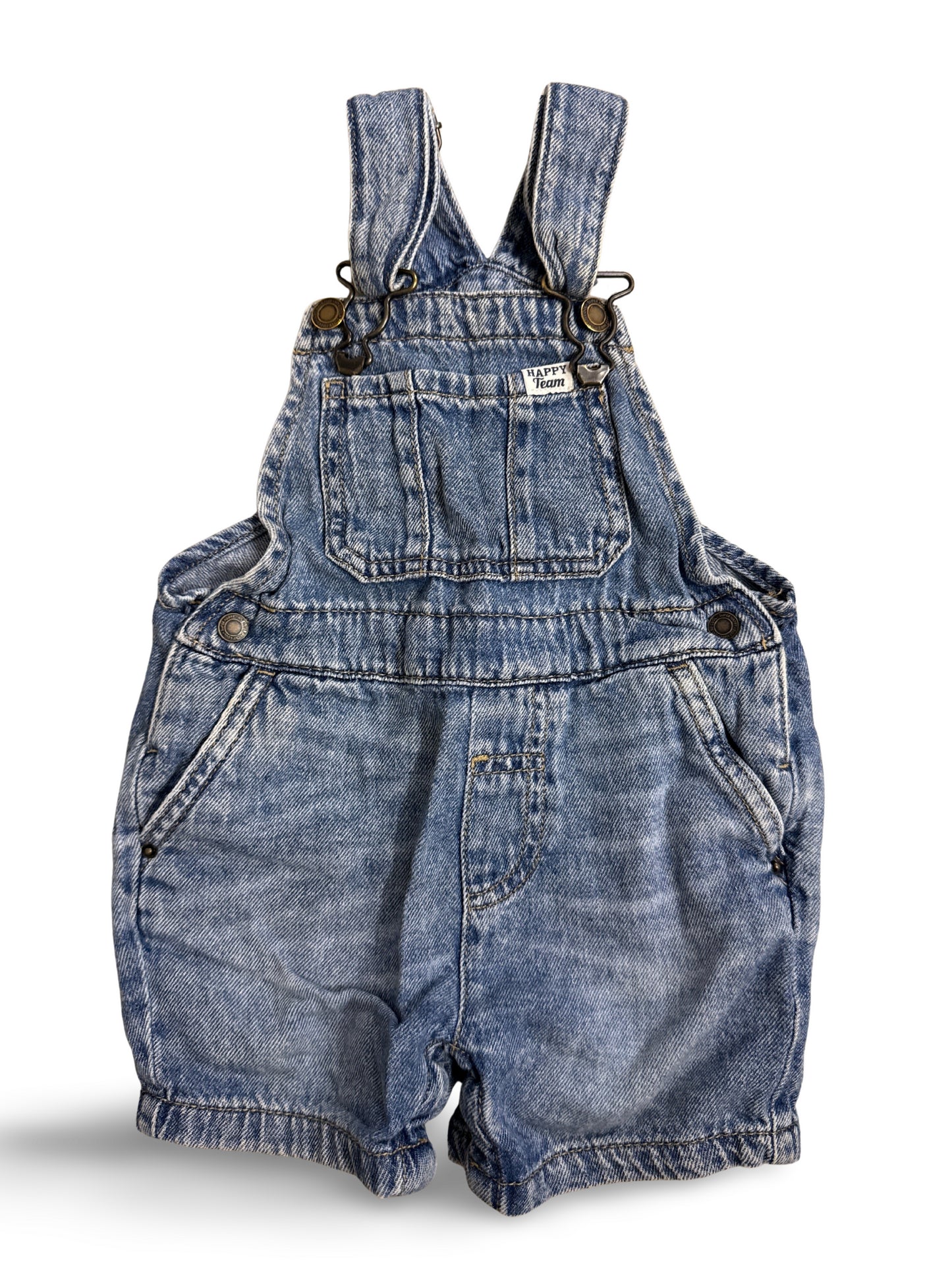 Jeans kurze Latzhose - Gr. 92