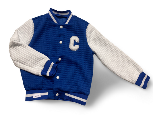 Collegejacke blau-weiß - Gr. 110