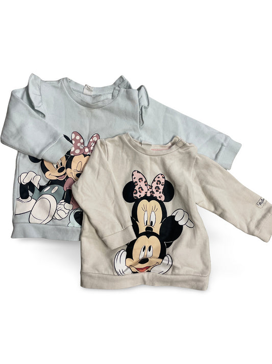 2er Bundle - Pullover Mickey & Minnie Mouse - Gr. 80